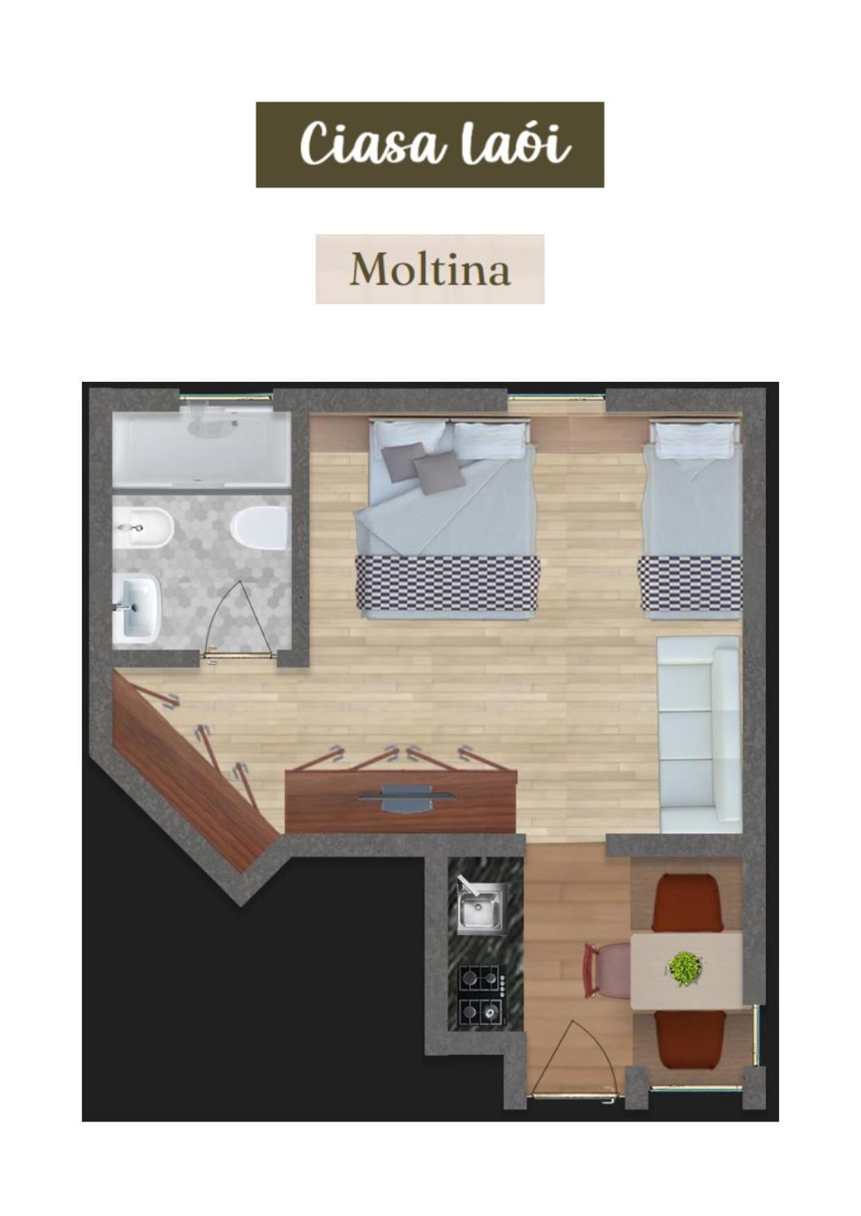 Apartment Ciasa Laoi San Cassiano  Luaran gambar